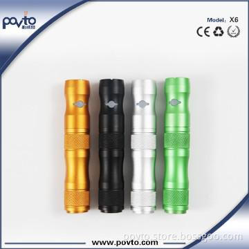 Voltage Changeable Refillable E Cigarette X6 Kit With X8 Atmoizer